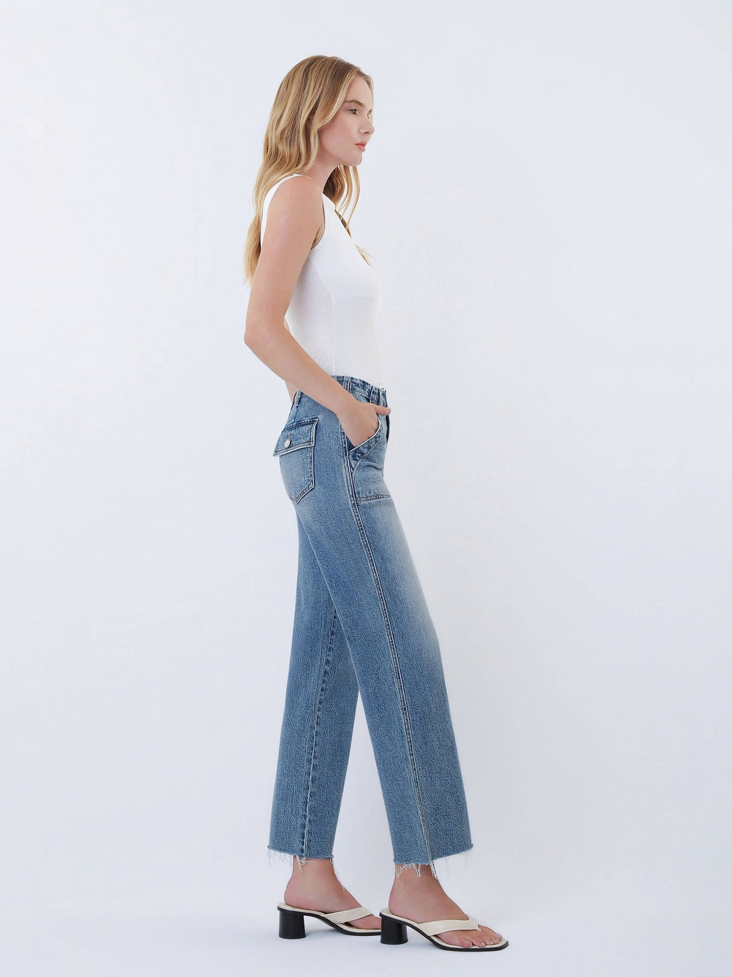 Patch Pocket Jeans