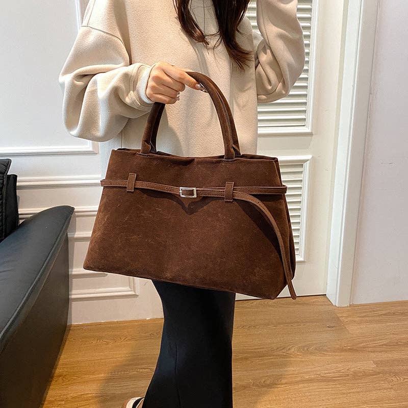 Suede Tote Bag