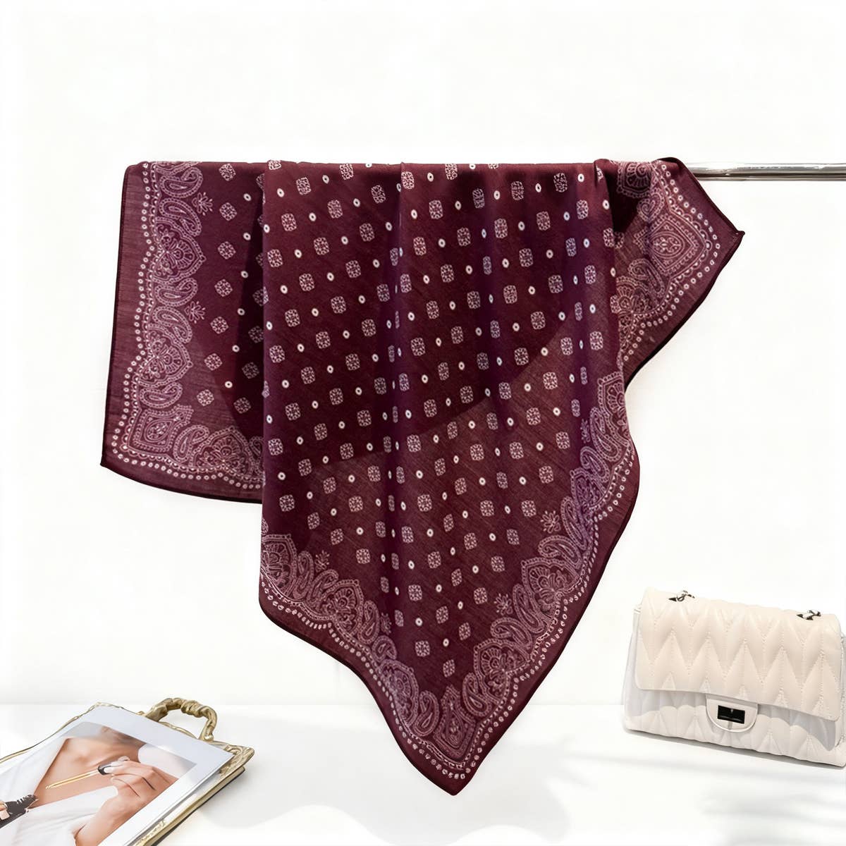 Paisley Silk Bandana
