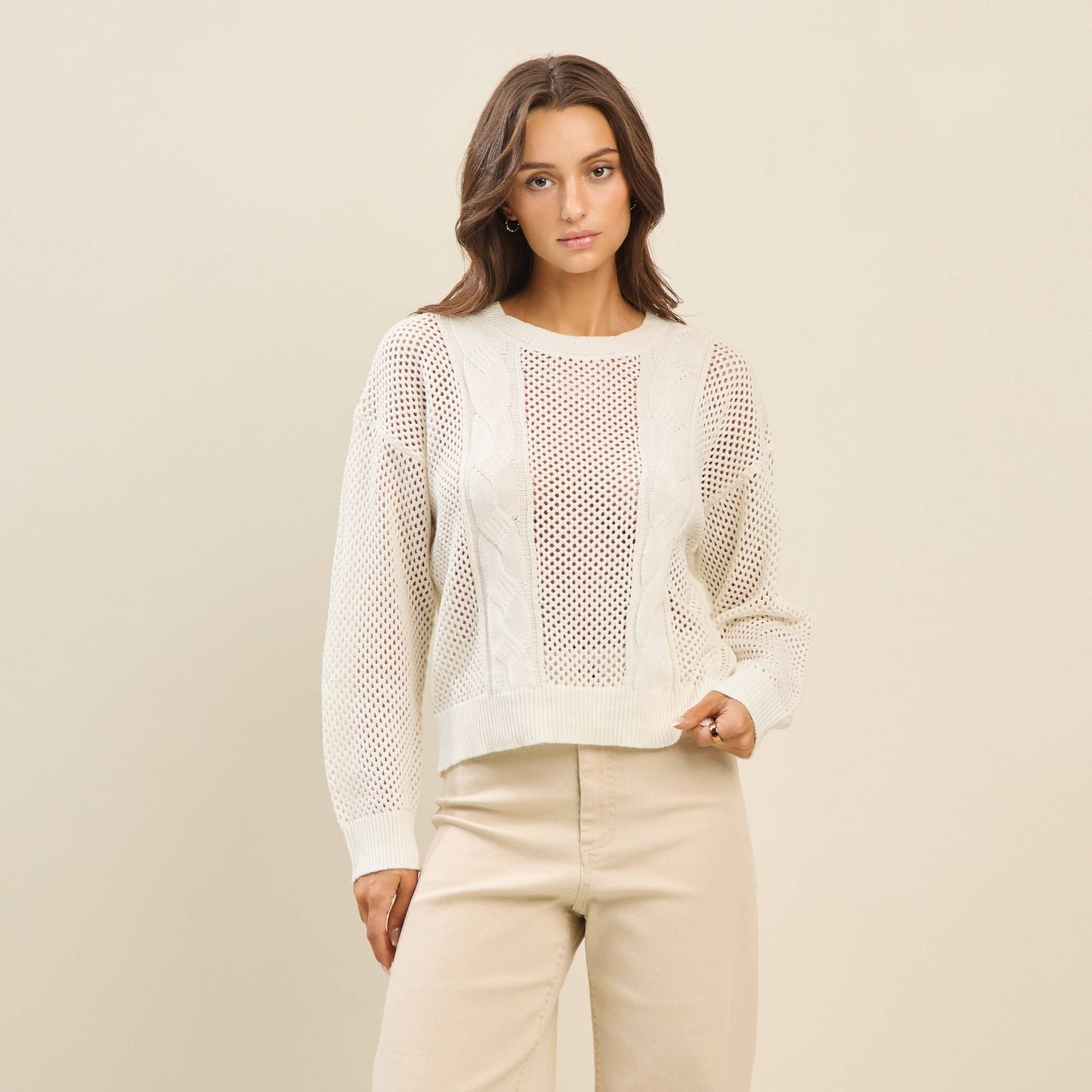 Open Knit Sweater