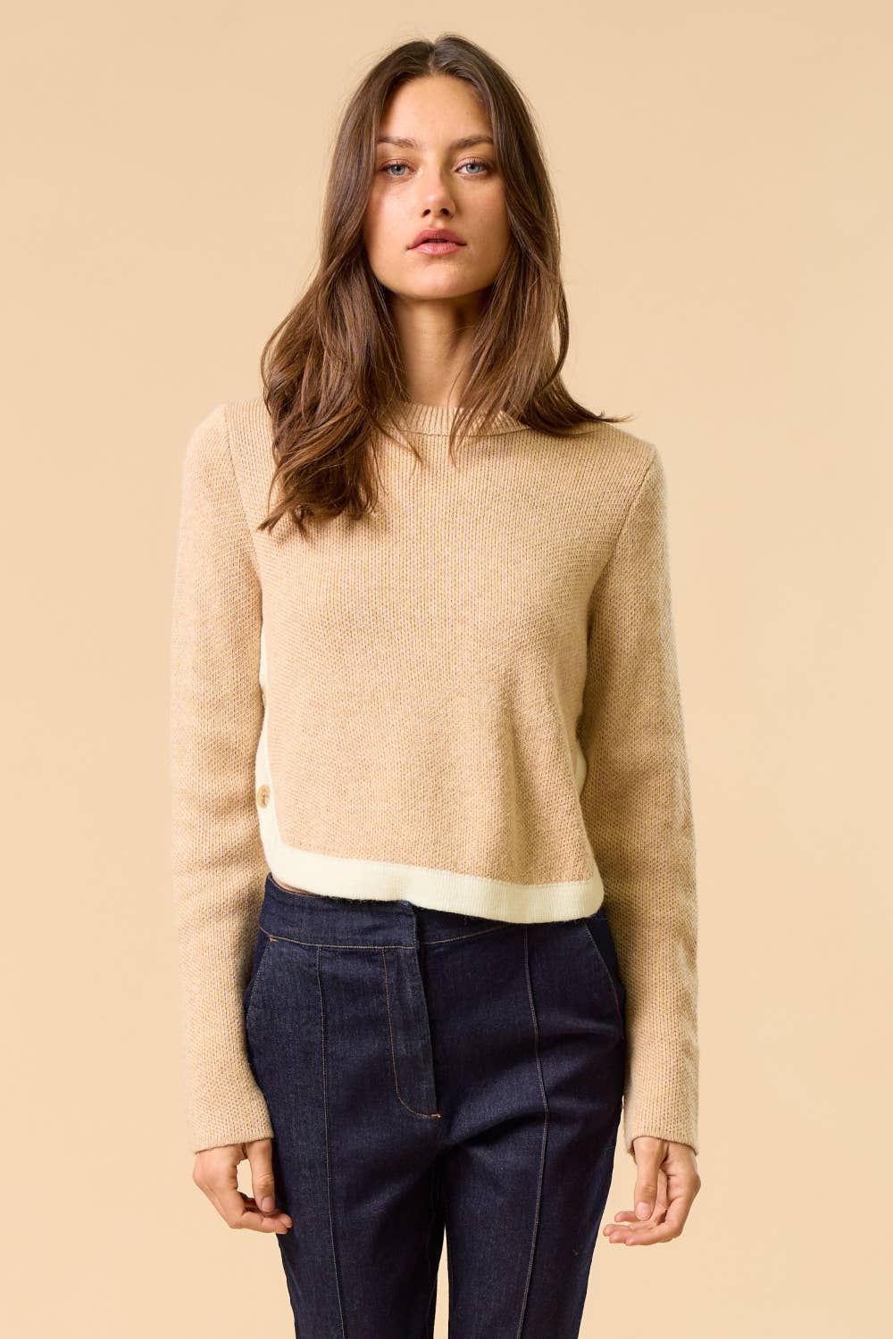 Side Button Sweater