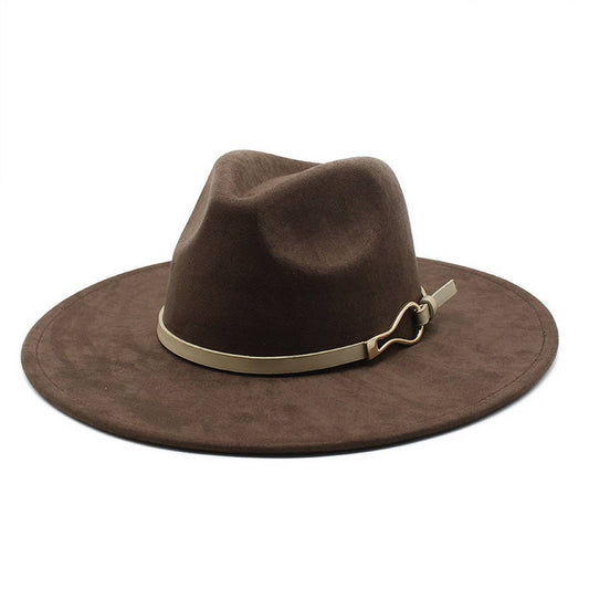 Buckle Suede Hat