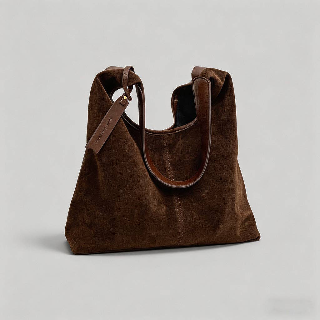 Vintage Suede Hobo Bag