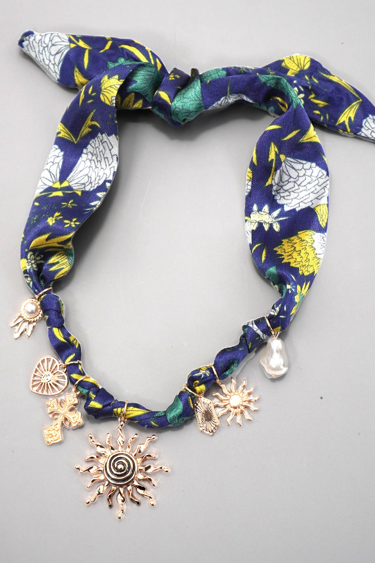 Sun Pearl Bandanna Necklace