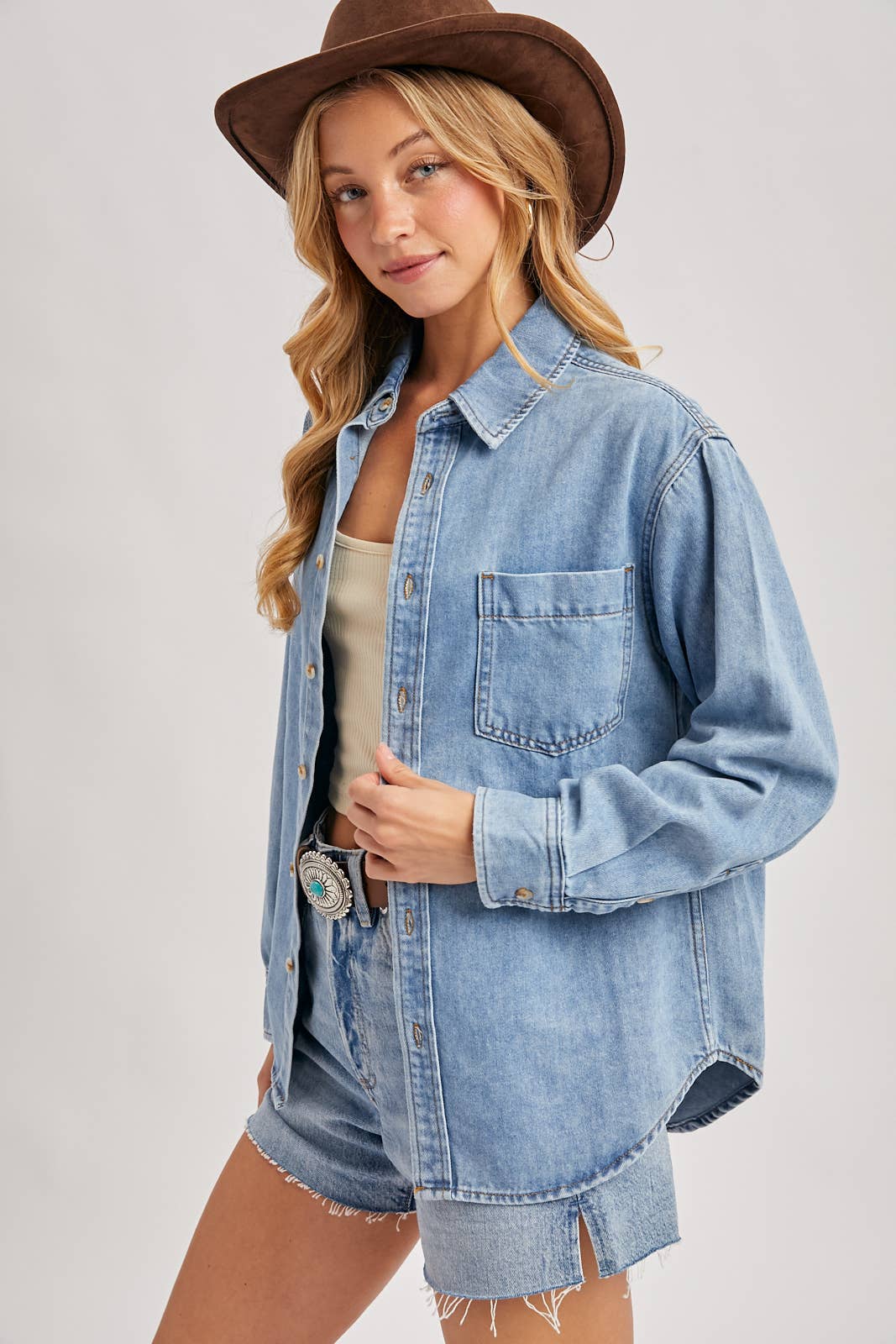 Denim Oversized Shirt