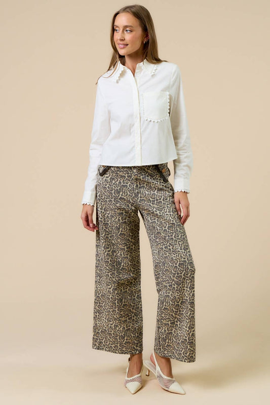 Cropped Button Down Shirt