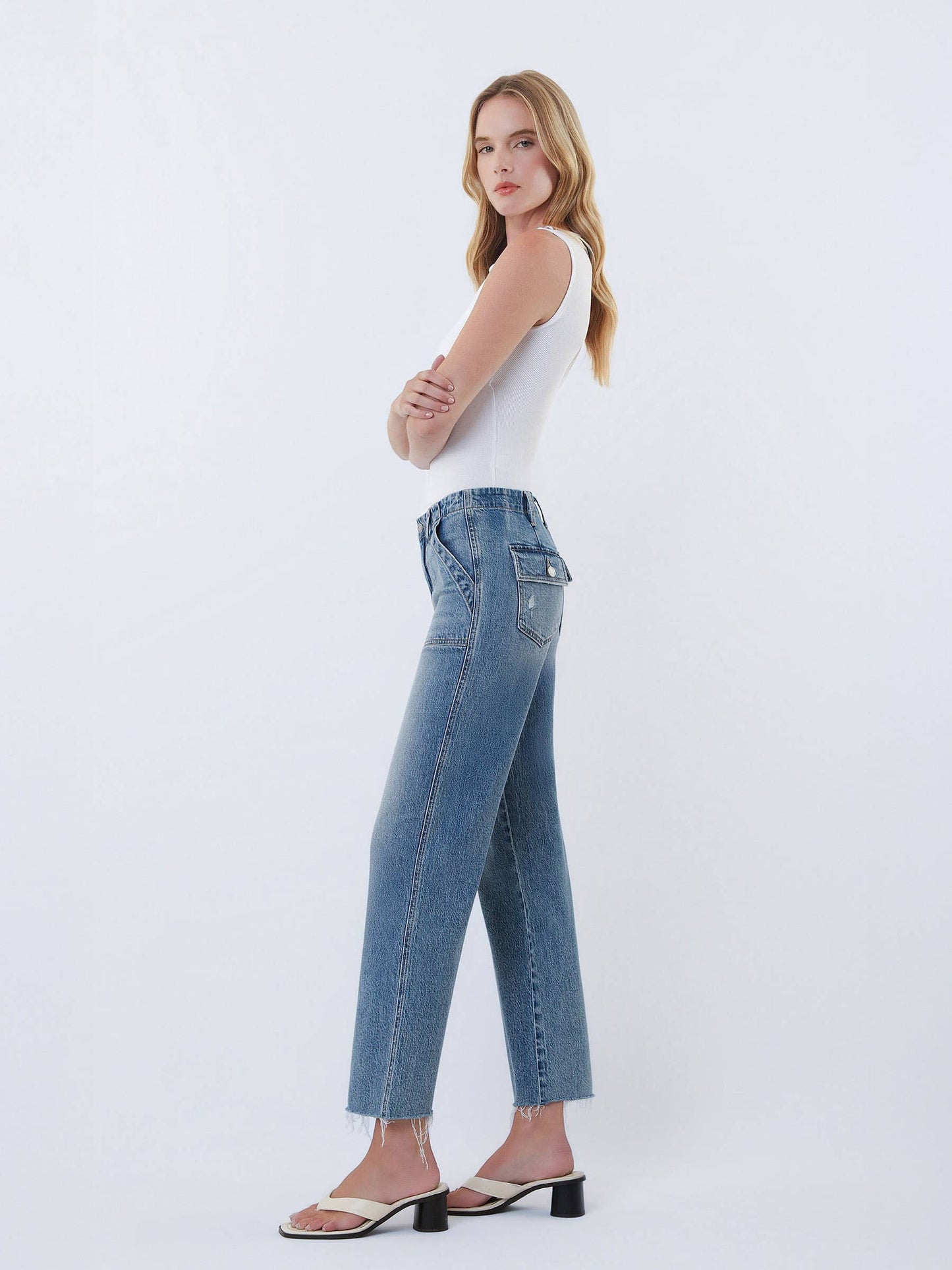 Patch Pocket Jeans