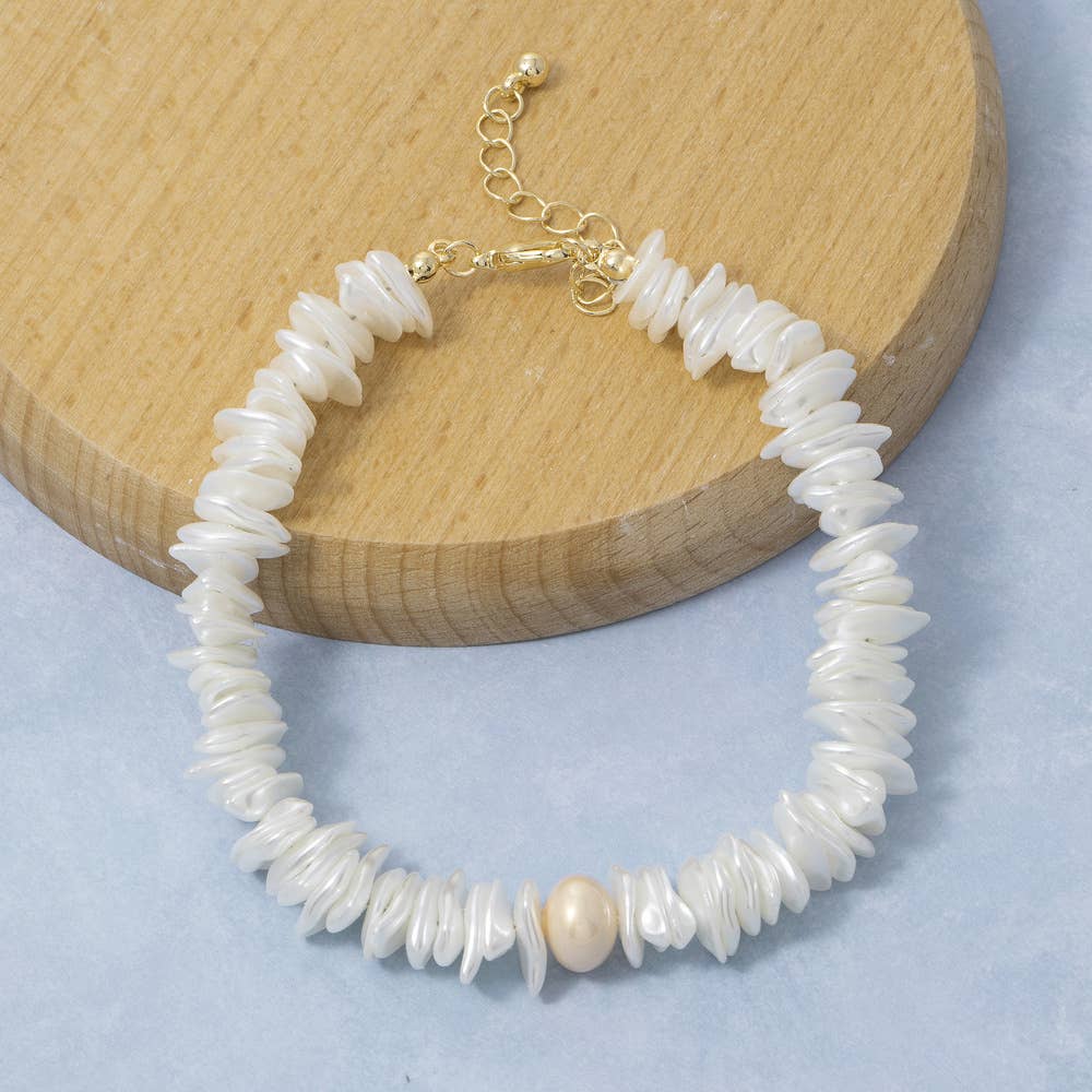 Shell & Pearl Bracelet