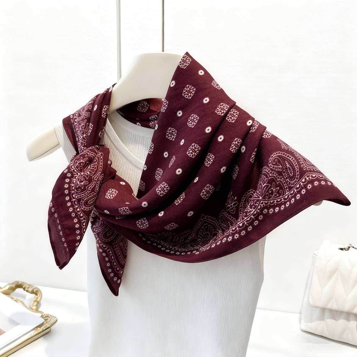 Paisley Silk Bandana