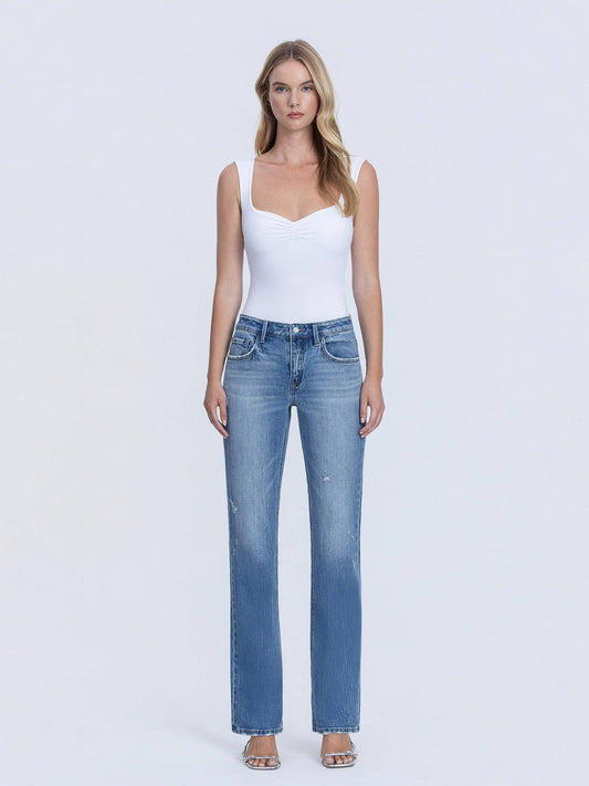 Mid Rise Straight Jean