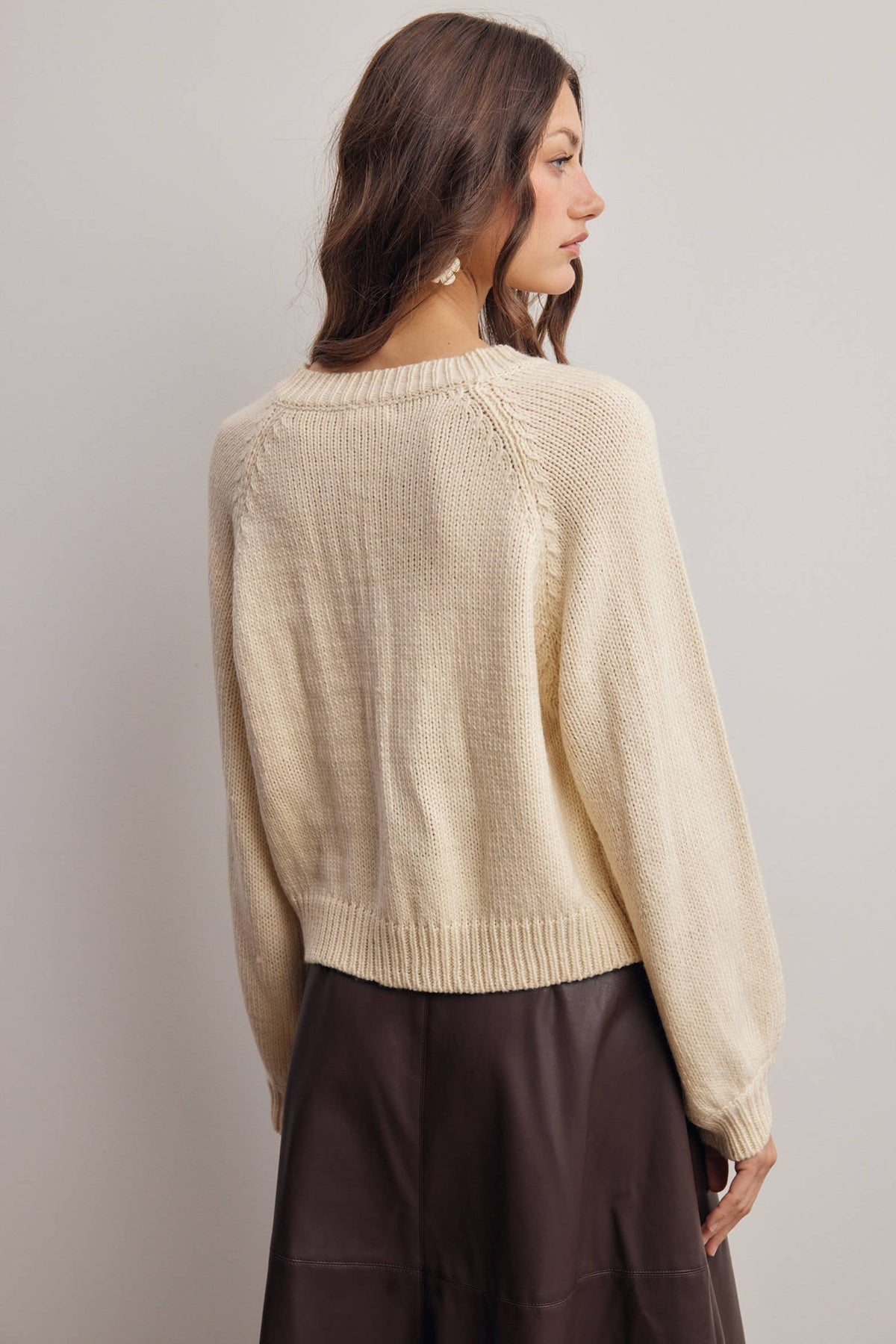 Knit Button Front Cardigan