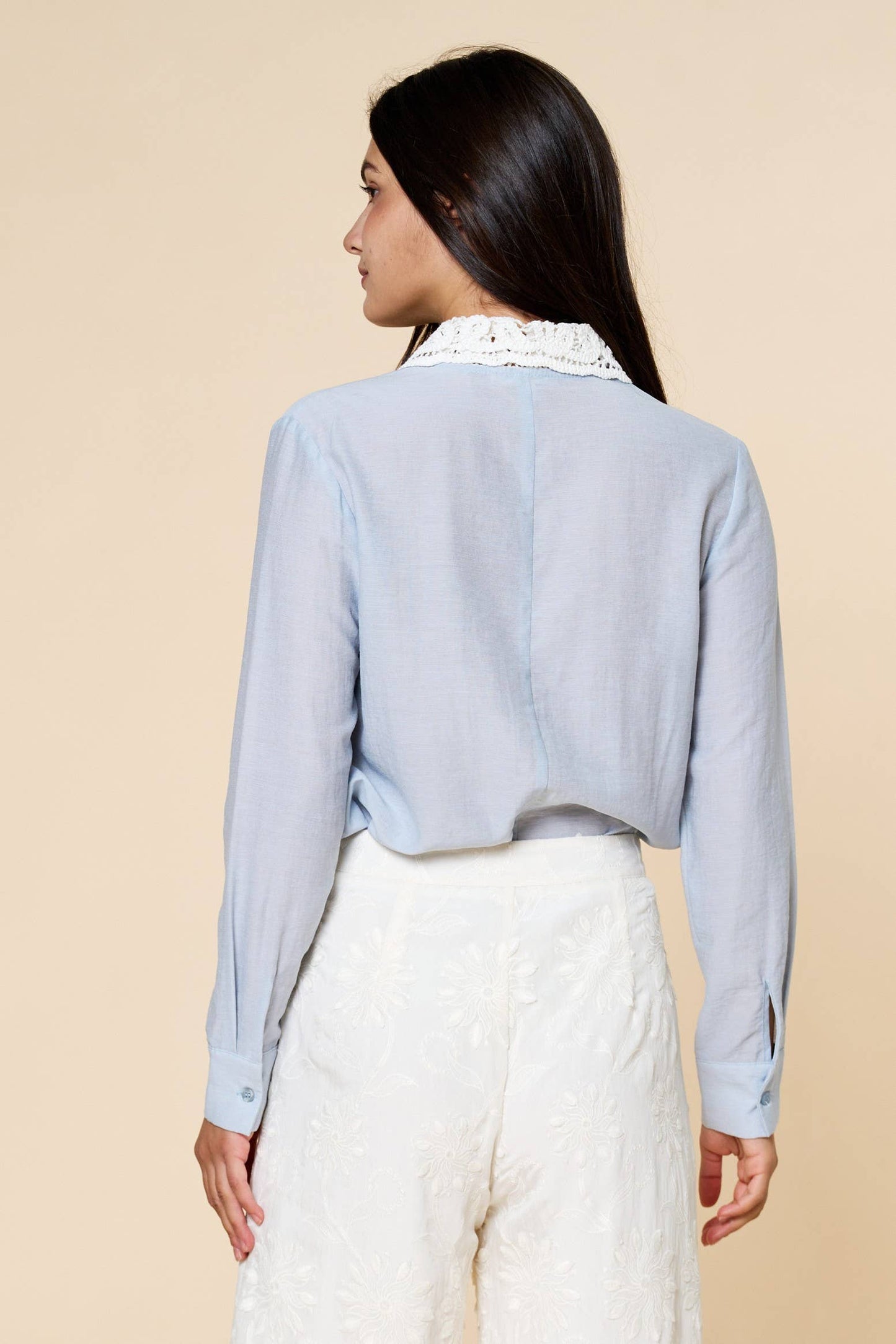 Lace Collar Shirt