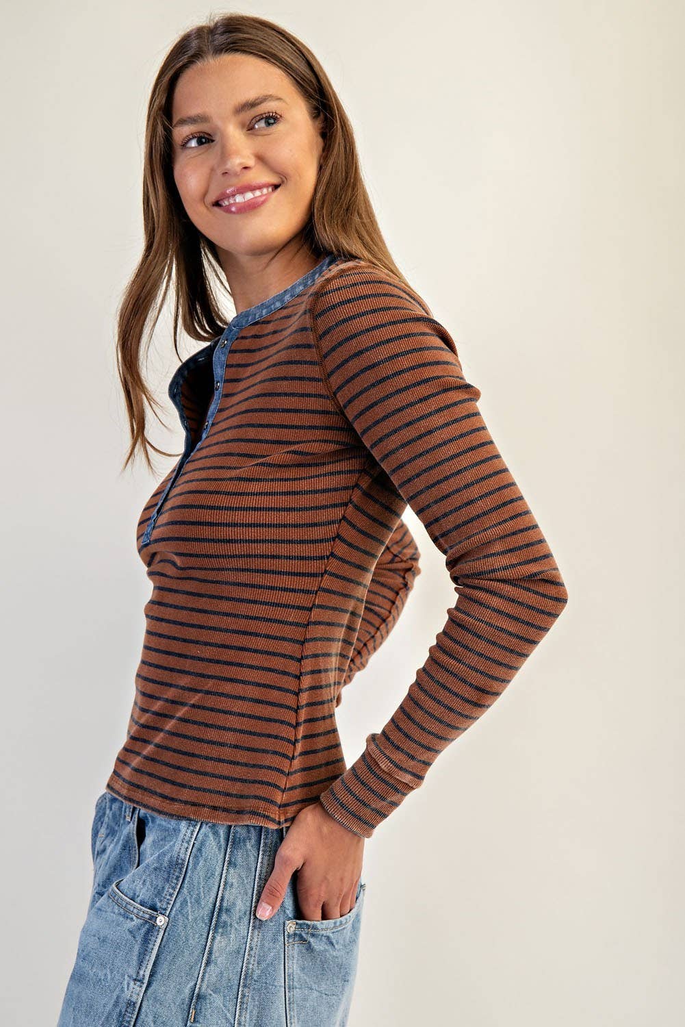 Two Tone Button Down