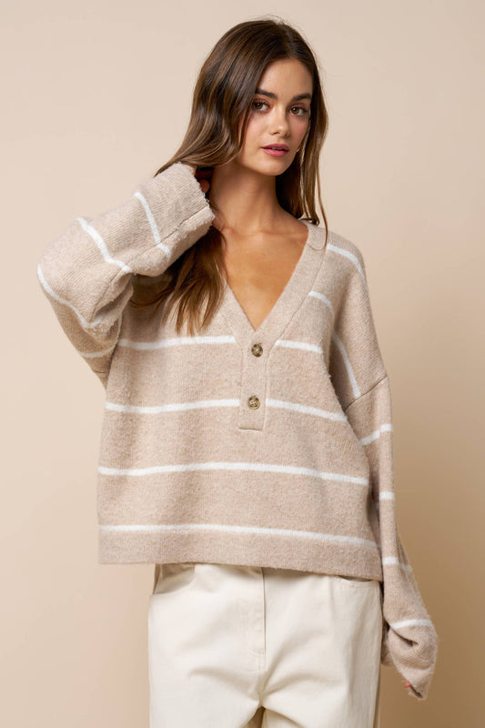 Victoria Striped Sweater