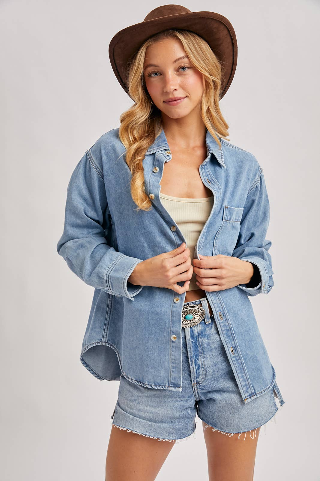 Denim Oversized Shirt