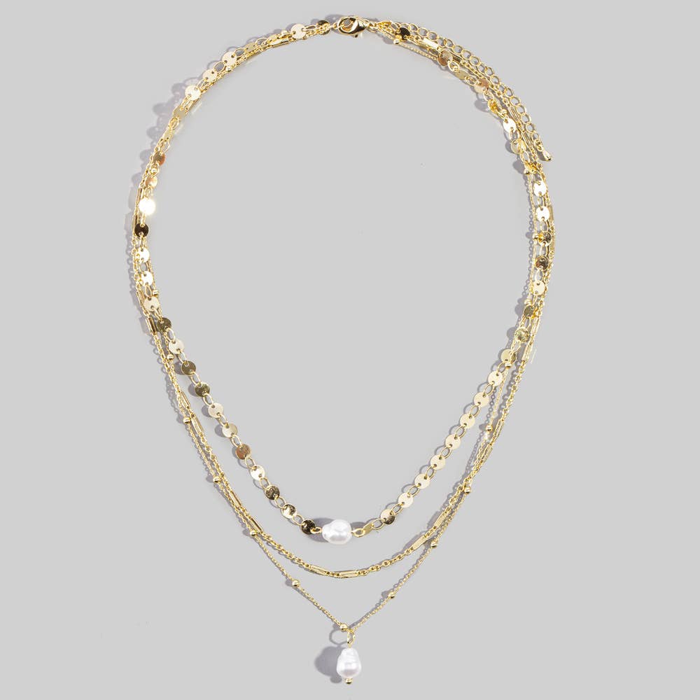 Baroque Pearl Drop Necklace