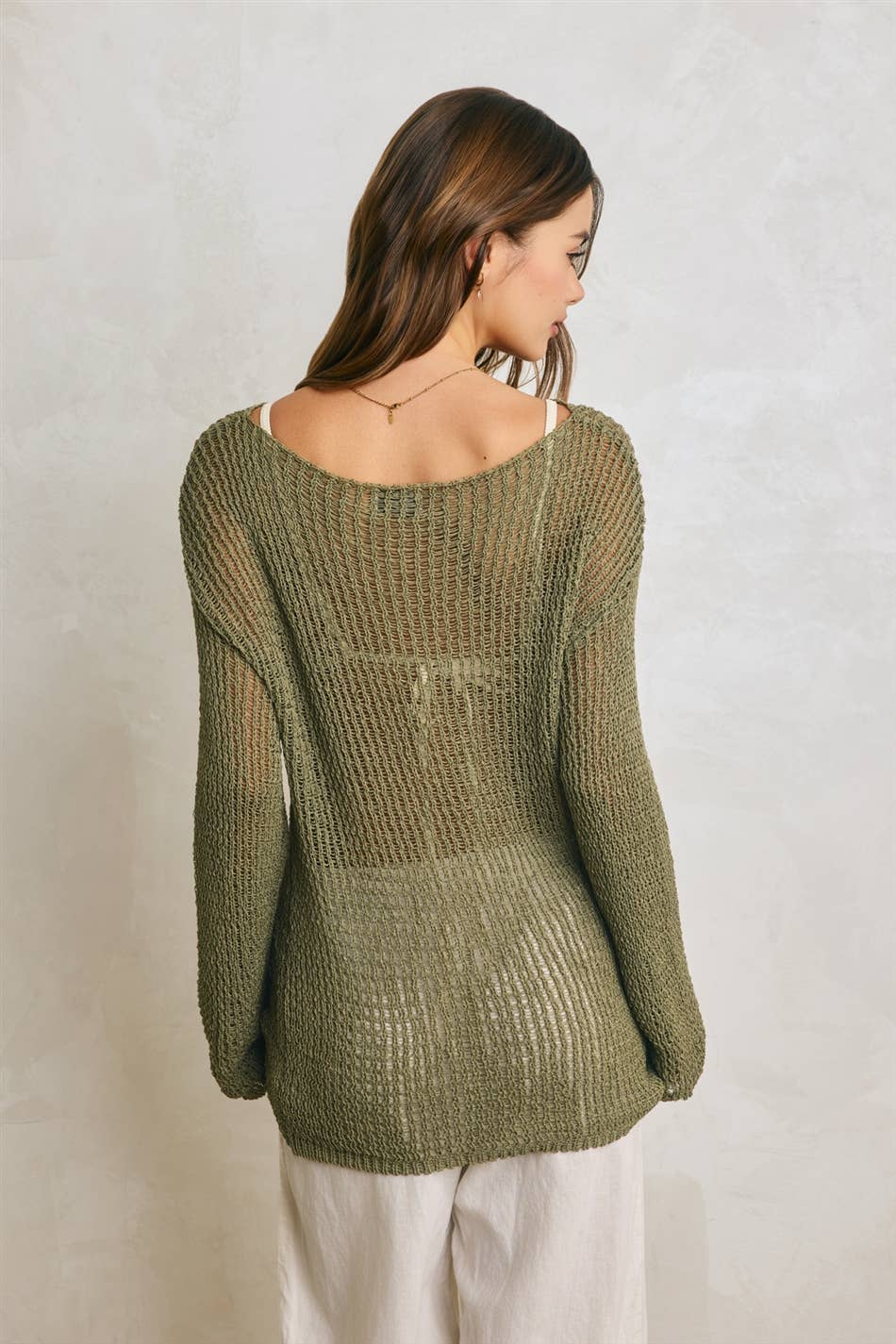Open Knitted Sweater
