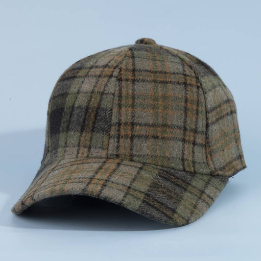Windowpane Plaid Cap