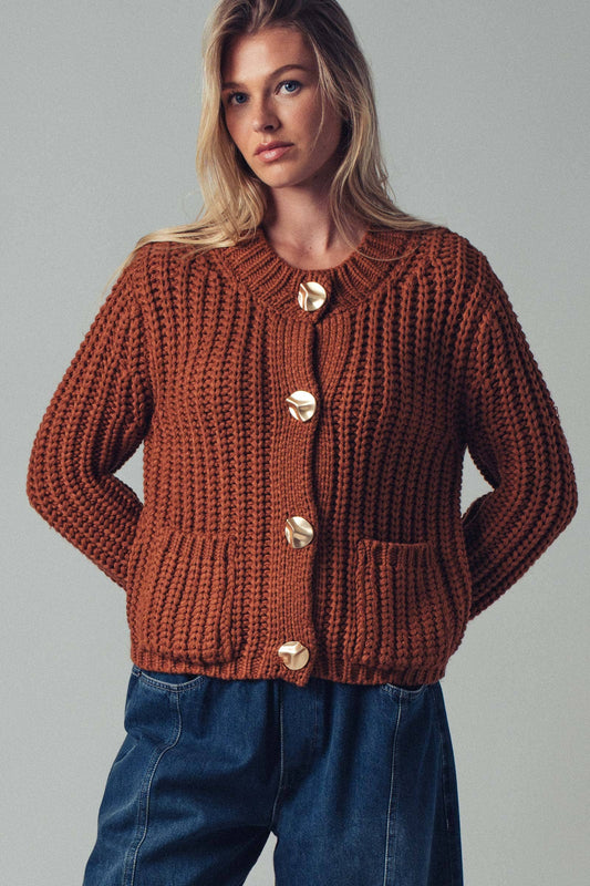Ribbed Knit Cardigan