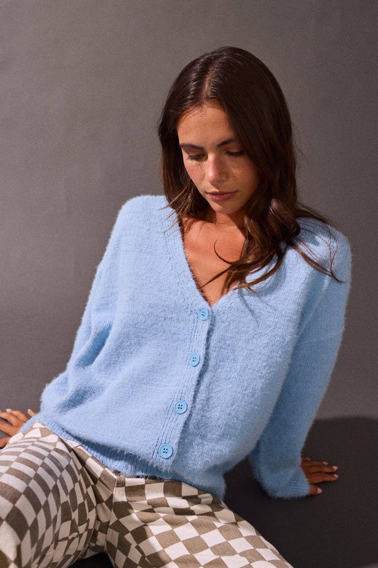 Soft Button-Up Cardigan