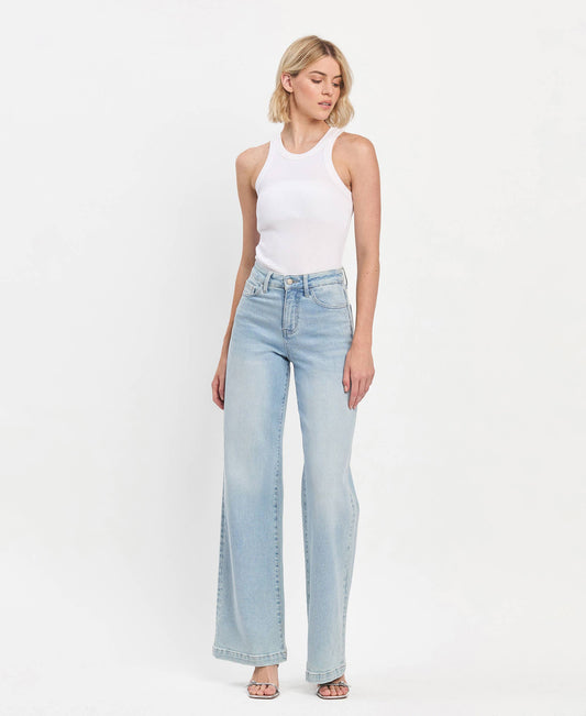 High Rise Wide Leg Jean