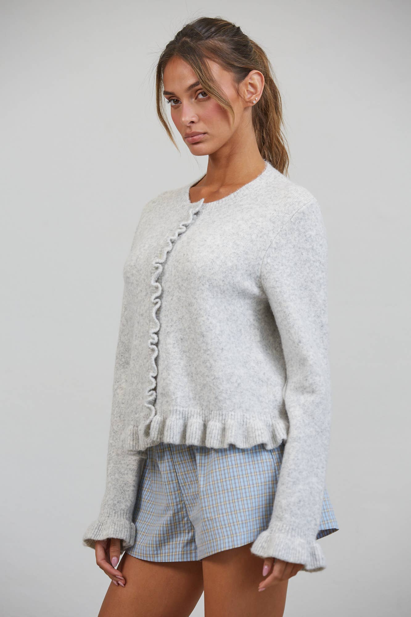 Ruffle Cardigan