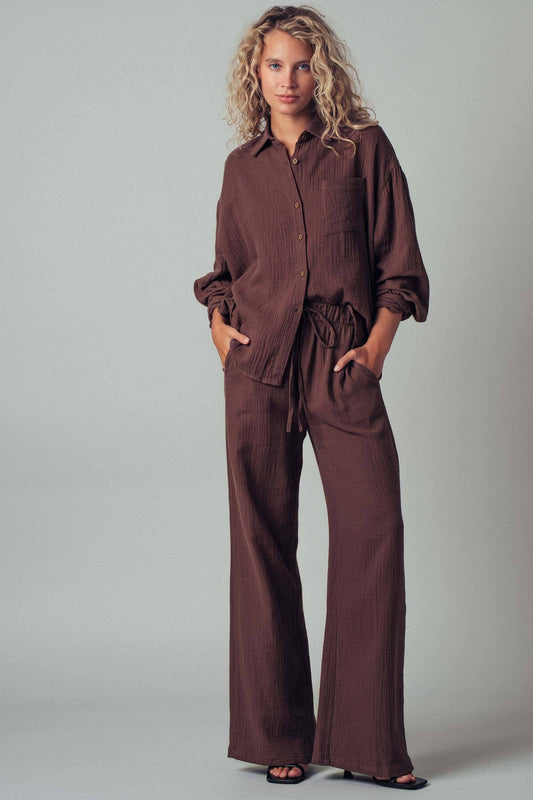 Textured Cotton Lounge Set