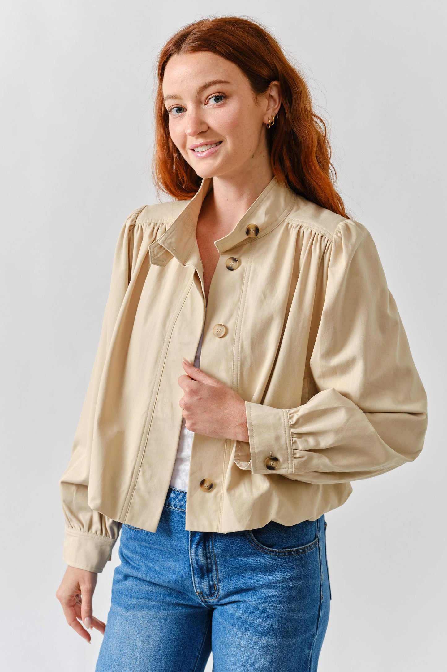 Balloon Trench Jacket