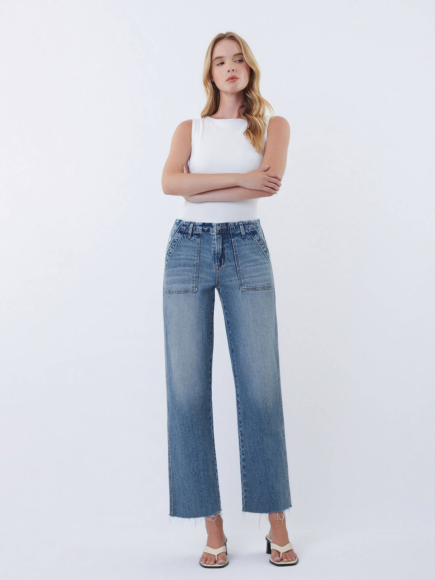Patch Pocket Jeans