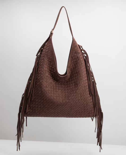 Leigh Vegan Suede Tote Bag