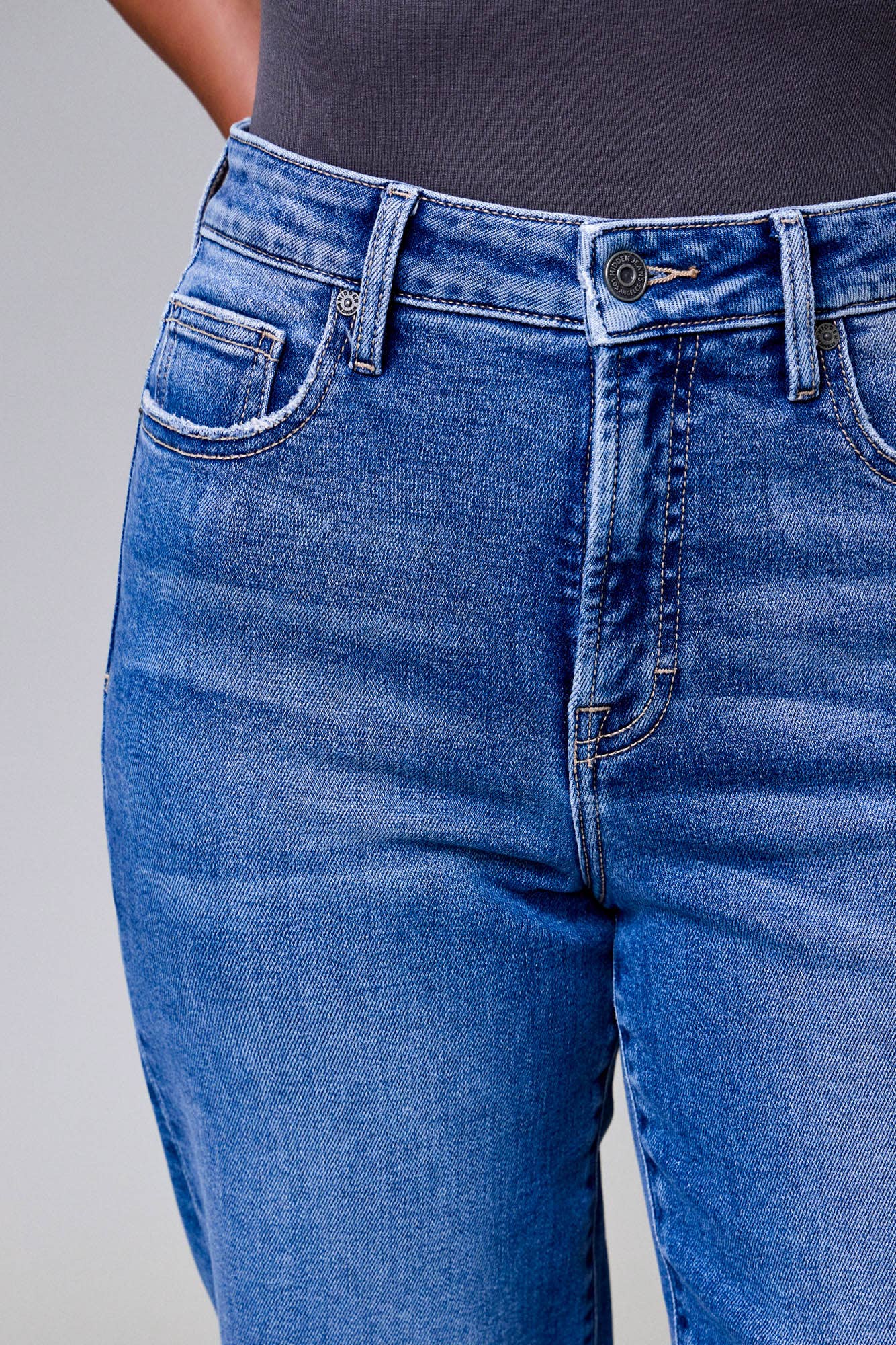Medium Wash Straight Jean