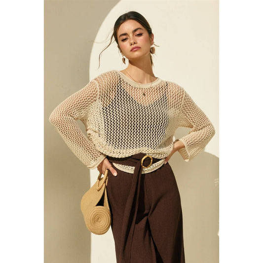 Ruched Side Knitted Top
