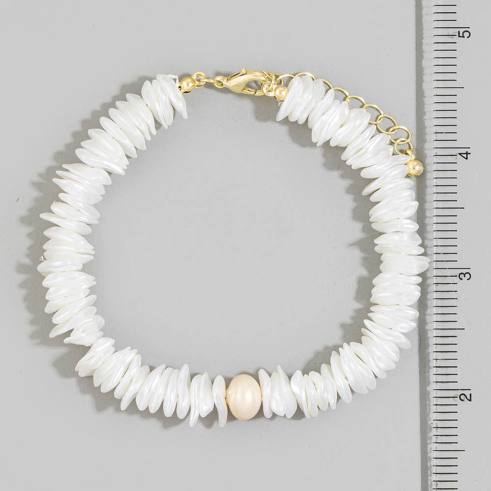 Shell & Pearl Bracelet
