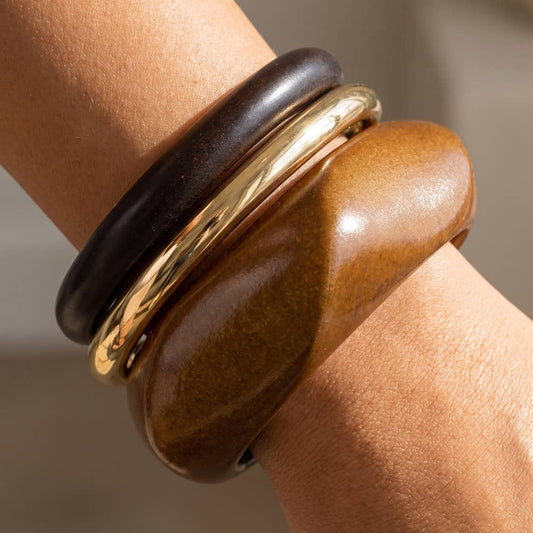 Sculpted Bangle Stack Set