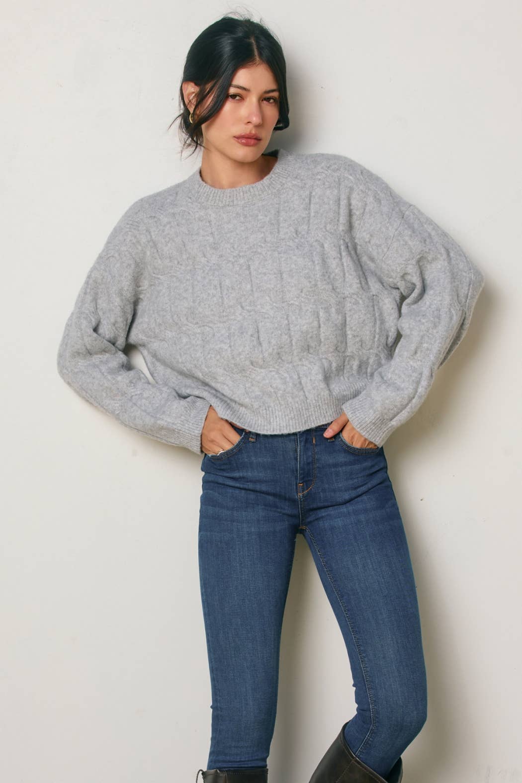 Mesa Relaxed Cable Knit Sweater