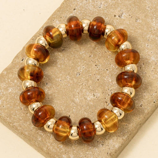 Assorted Resin Beads Stretch Bracelet