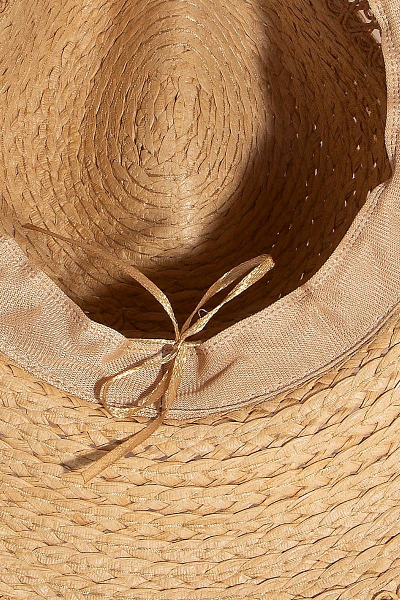 Flat Brim Straw Hat