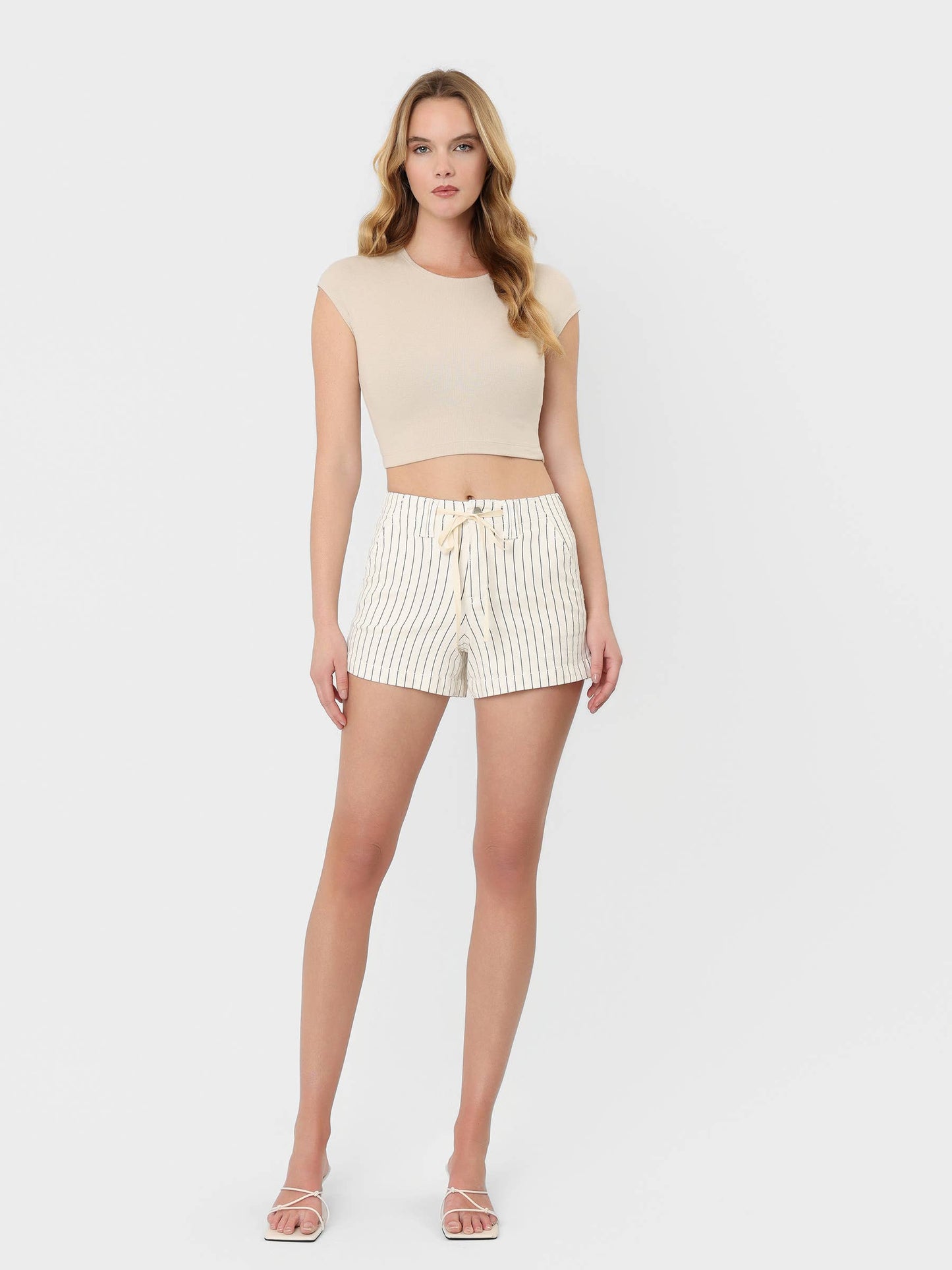 A Line Stripe Short
