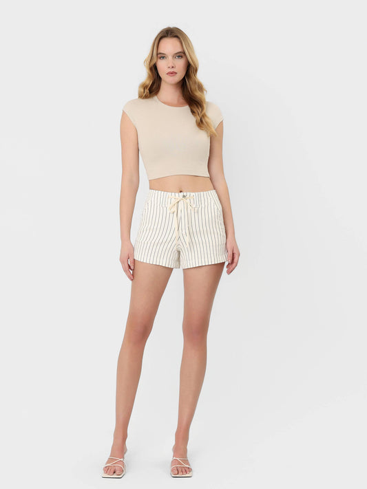 A Line Stripe Short