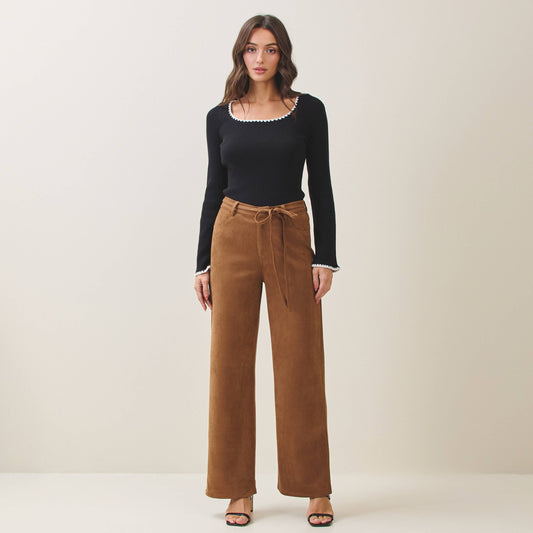 Vegan Suede Pants