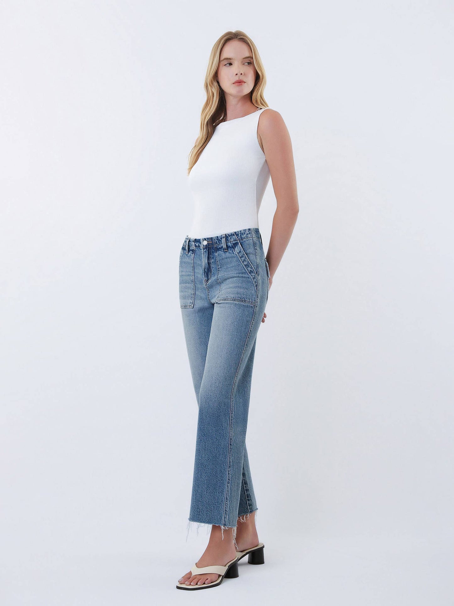 Patch Pocket Jeans