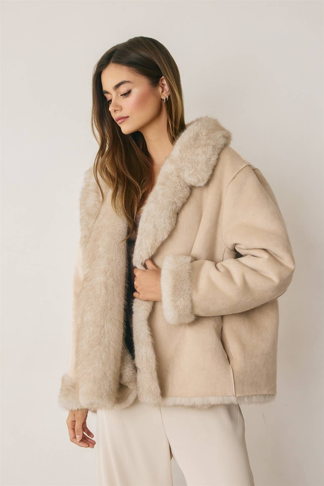 Reversible Faux Shearling Jacket
