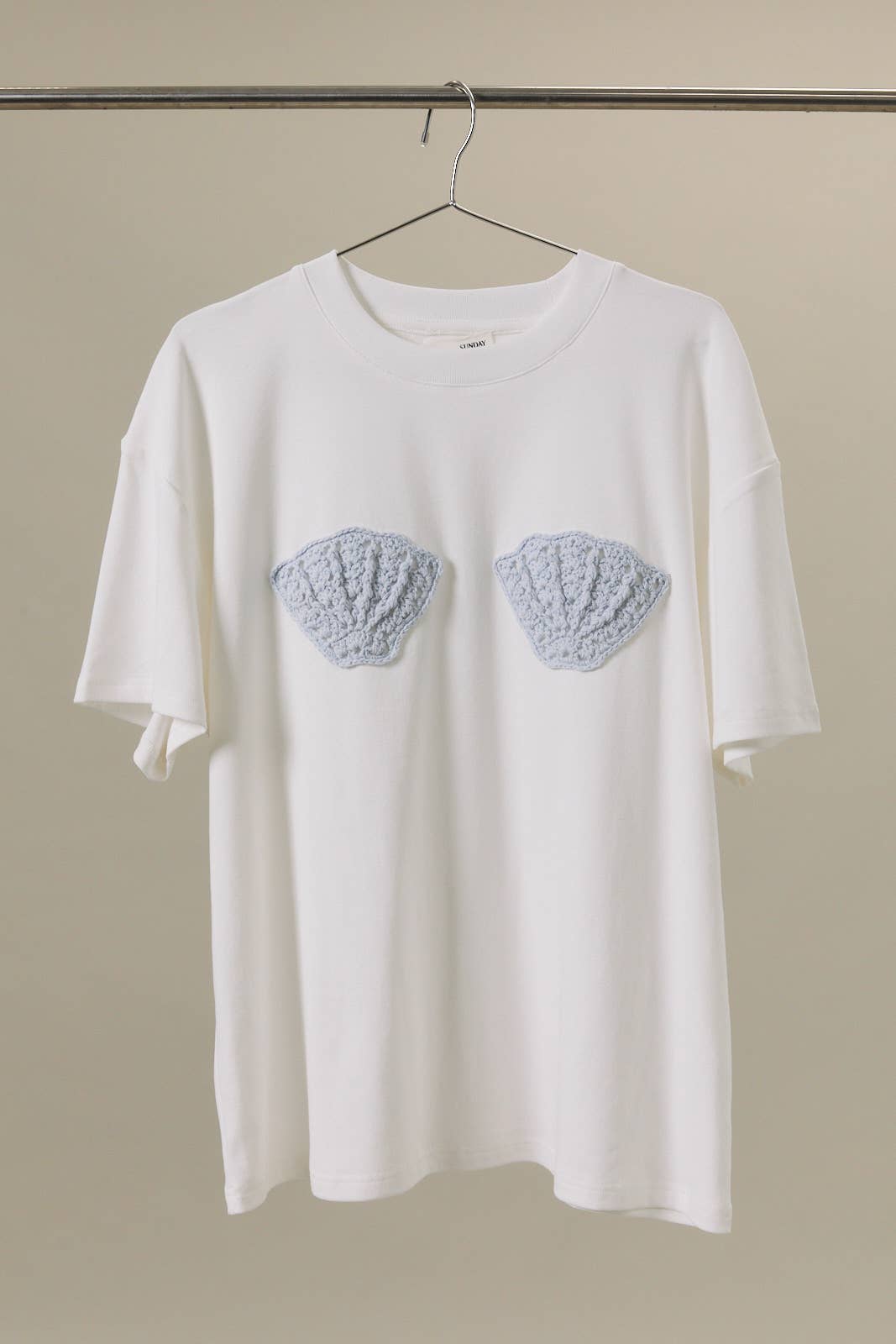 Shell Crochet Patch Tee