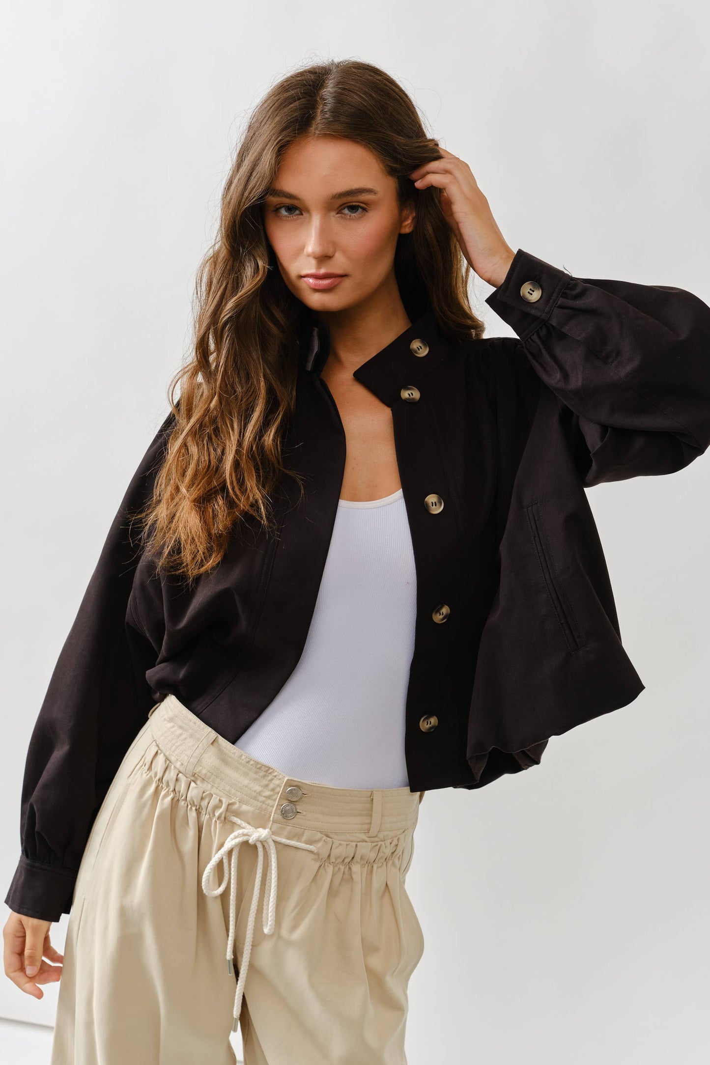 Balloon Trench Jacket