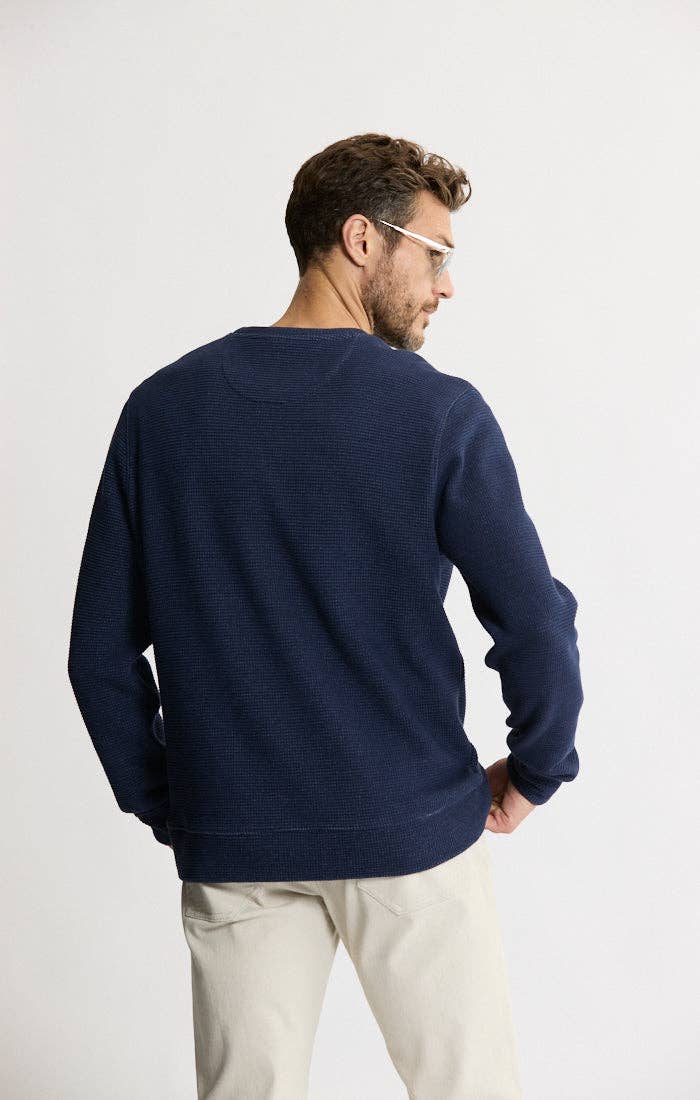 Mesh Crewneck Pullover