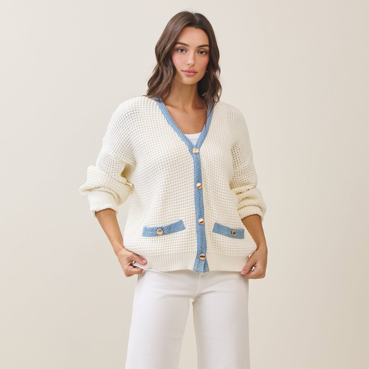 Contrast cardigan