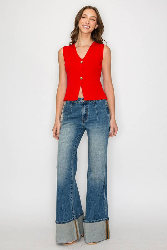Knit Sleeveless Sweater
