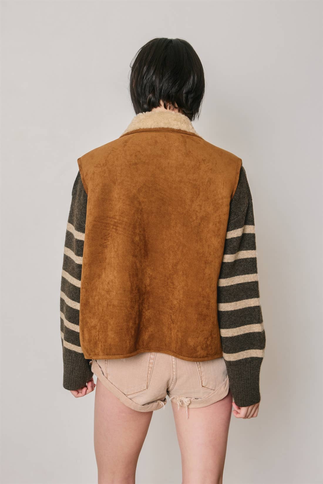 Reversible Faux Shearling Vest