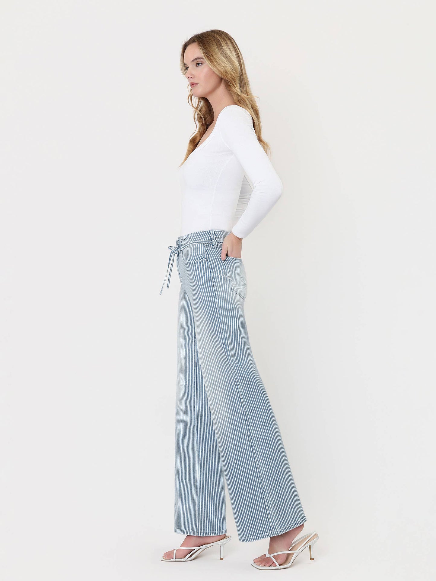 Tie Stripe Jean