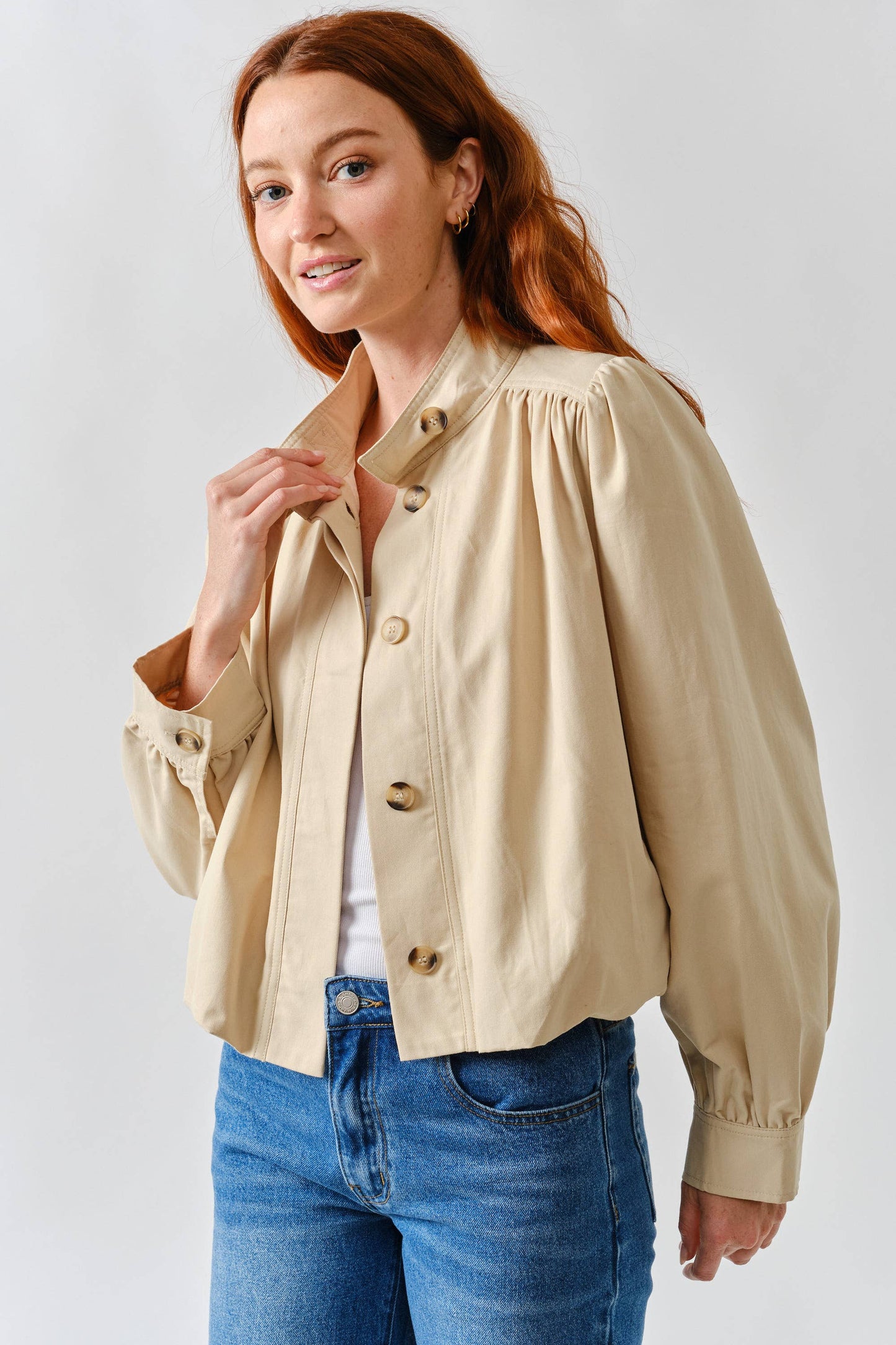 Balloon Trench Jacket